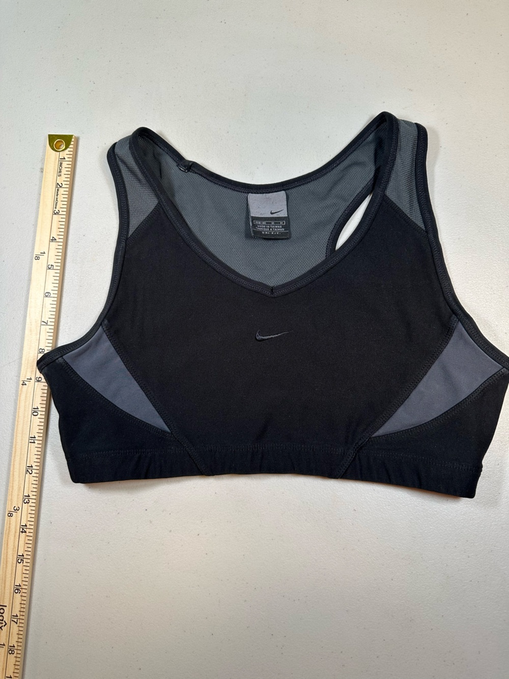 Nike Pro Combat Dri-FIT Sports Bra Women’s Black Gray Compression Racerback